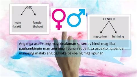 Konsepto ng Gender at Sex .